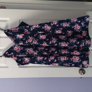Modcloth Navy Floral Dress 4x